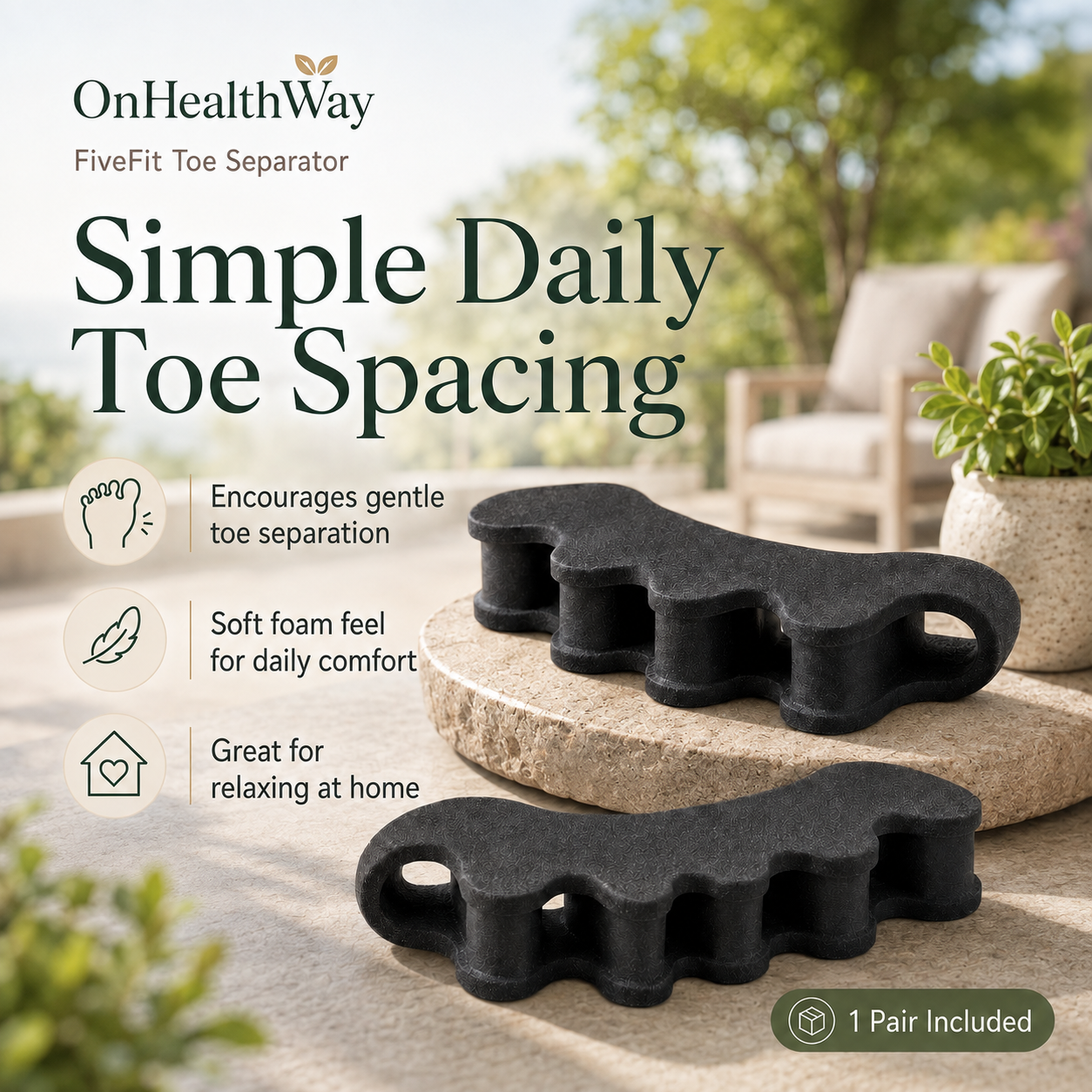 OnHealthWay™ FiveFit Toe Separator