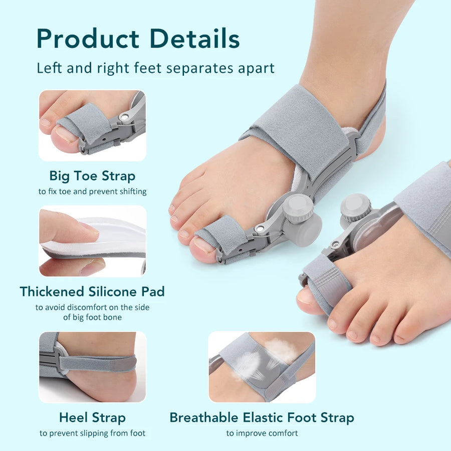 OnHealthWay DialAlign Bunion Corrector during at-home use