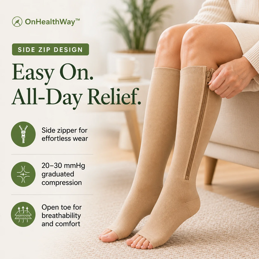 Zipper Compression Socks